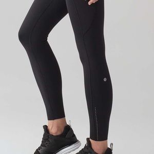 NWT Lululemon Fast & Free 7/8 Tight II  25" Black